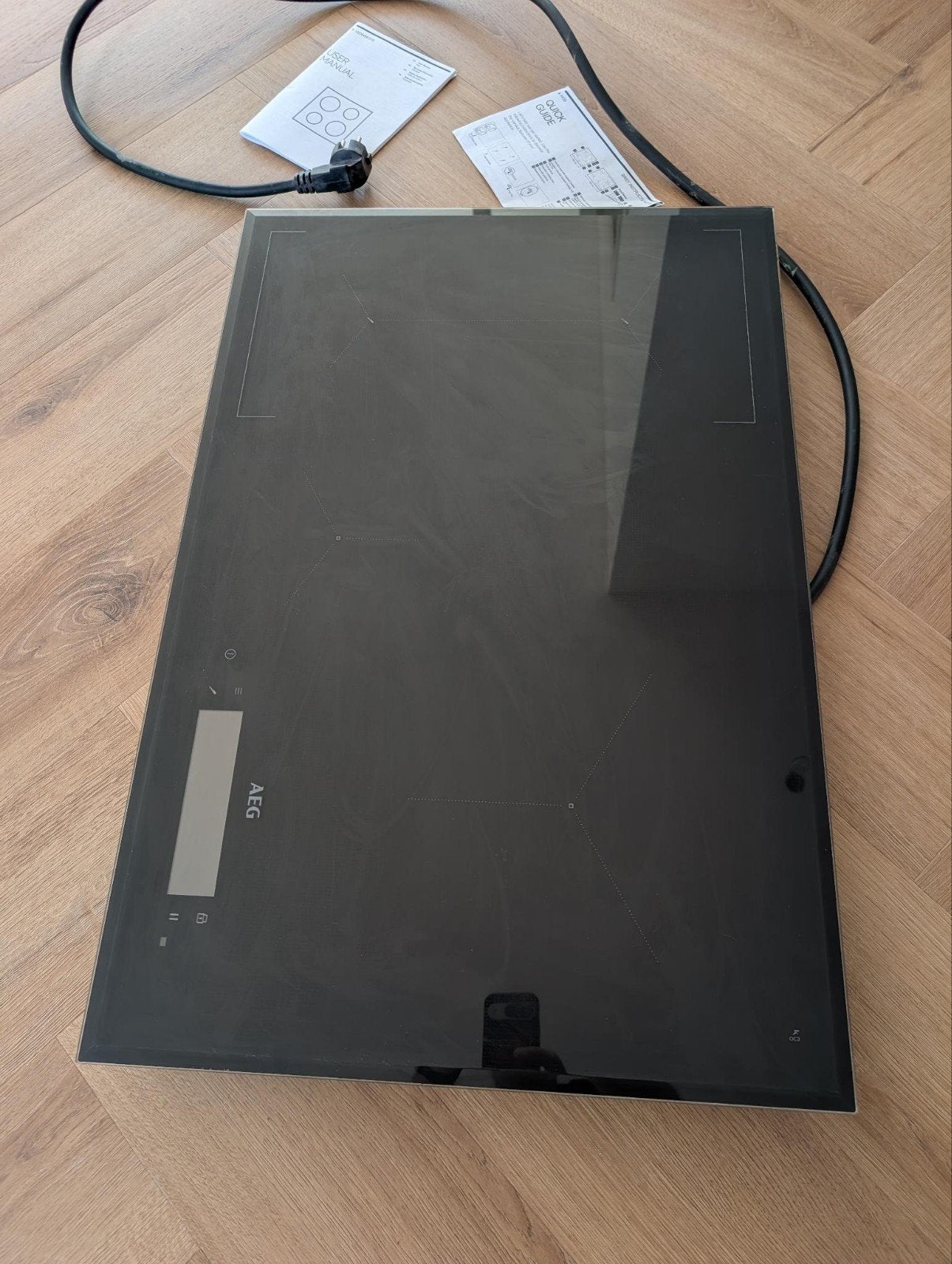 AEG IAE84881FB Inductie Kookplaat met Sous Vide Functie, Ophalen, Inbouw, Inductie, 4 kookzones