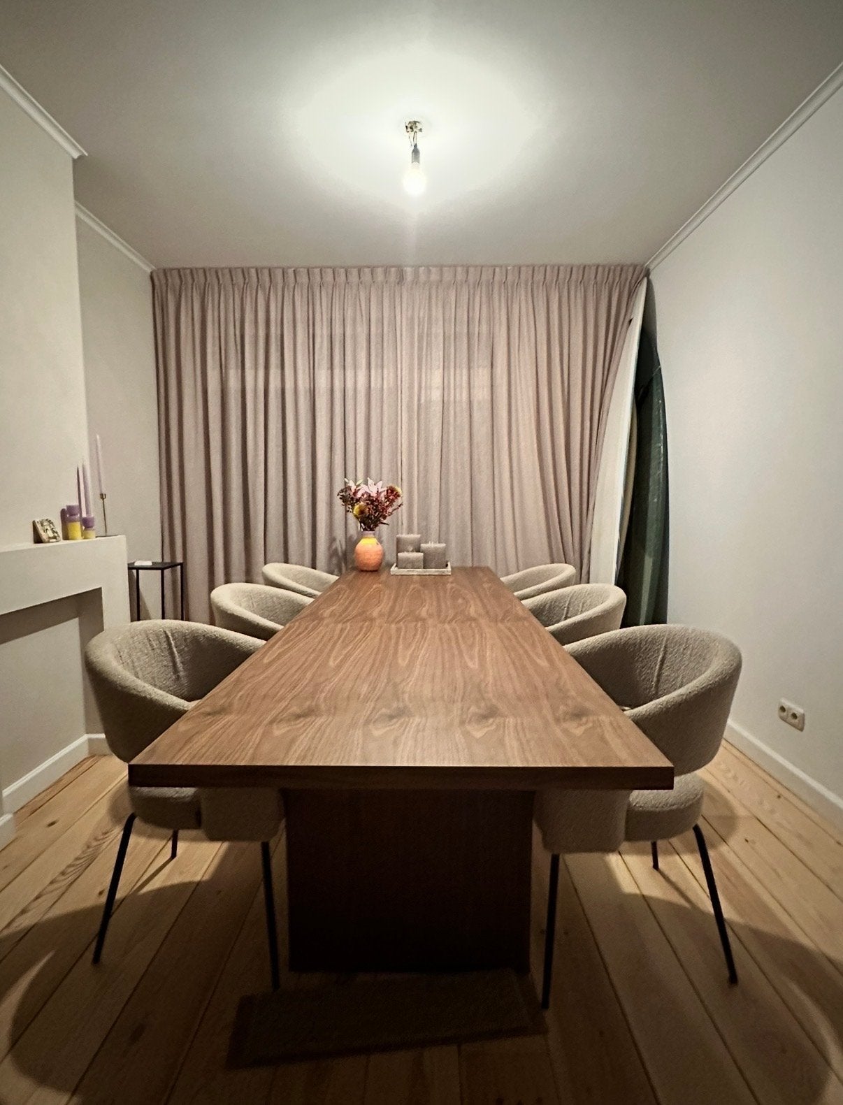 ASPLUND eettafel 90x270 cm - gebruiksporen, Ophalen, 200 cm of meer, 50 tot 100 cm, Zo goed als nieuw