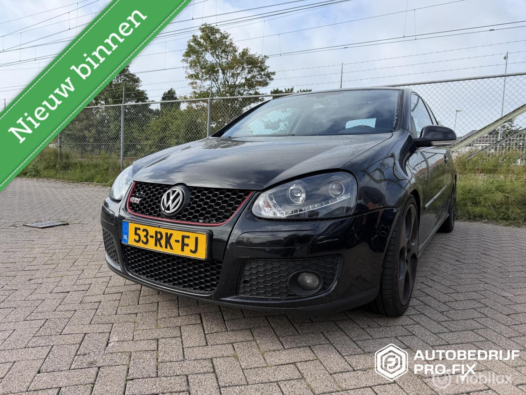 Volkswagen Golf 2.0 TFSI GTI, Gebruikt, 4 cilinders, Zwart, Origineel Nederlands