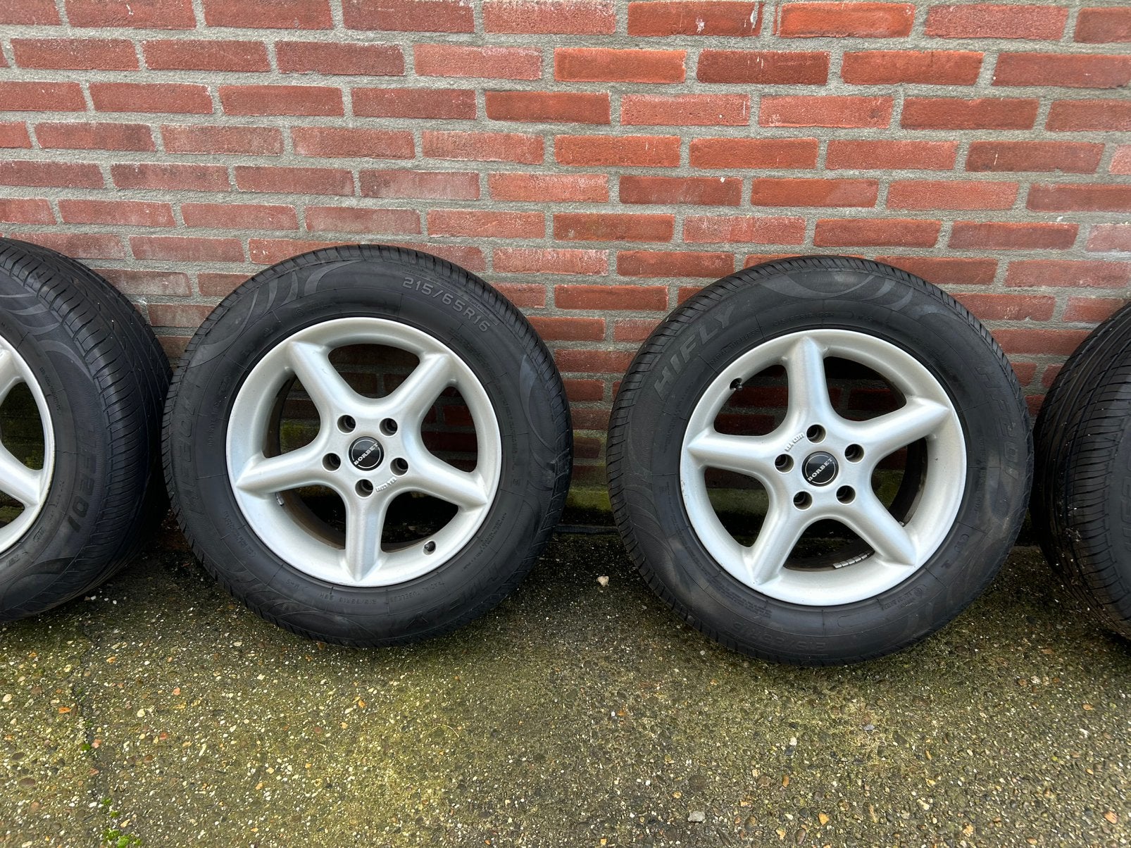 Winterbanden met Borbet velg, Auto-onderdelen, Ophalen, 16 inch, Banden en Velgen, Winterbanden