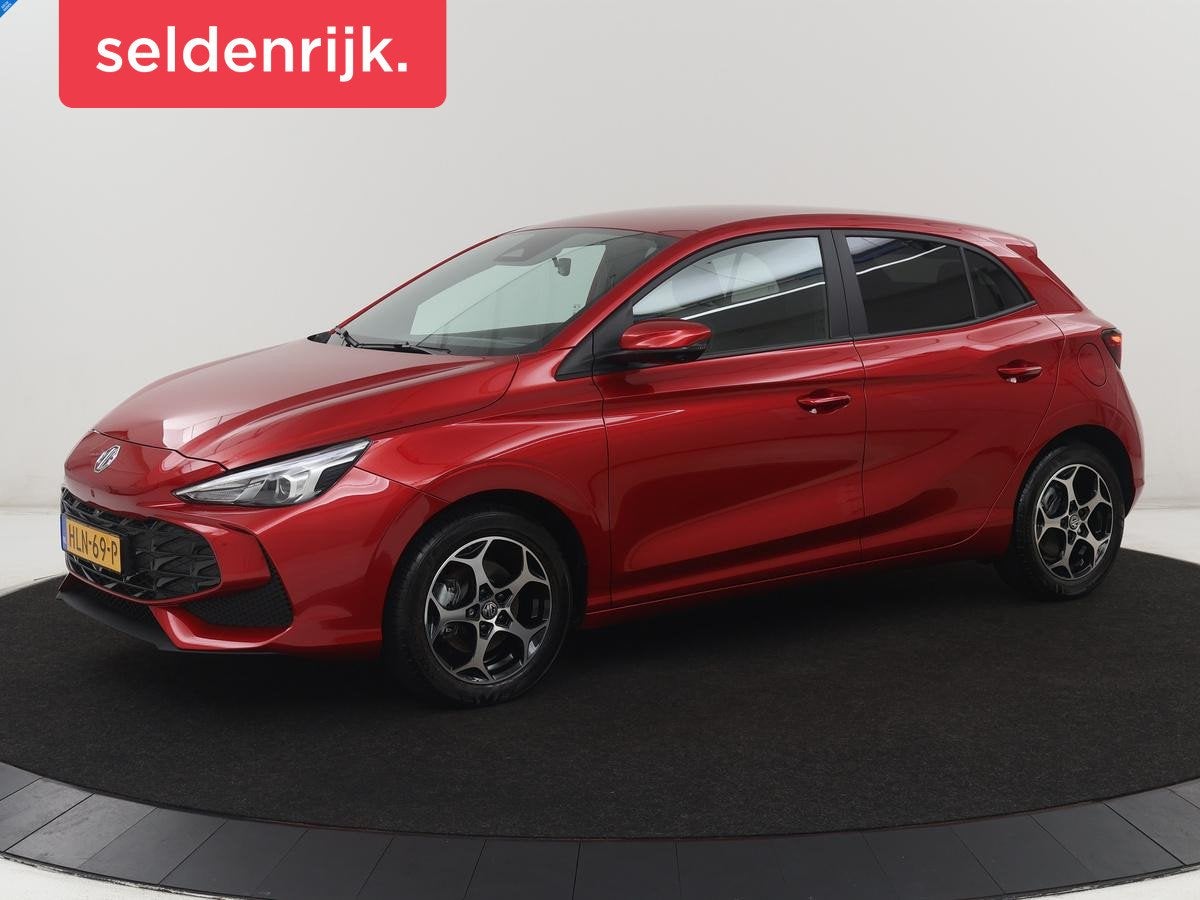 MG MG3 1.5 Hybrid+ Luxury | Half Leder | Stuur/stoel verwarm, Auto's, MG, Automatische klimaatregeling, 194 pk, 4 cilinders, 2 kWh