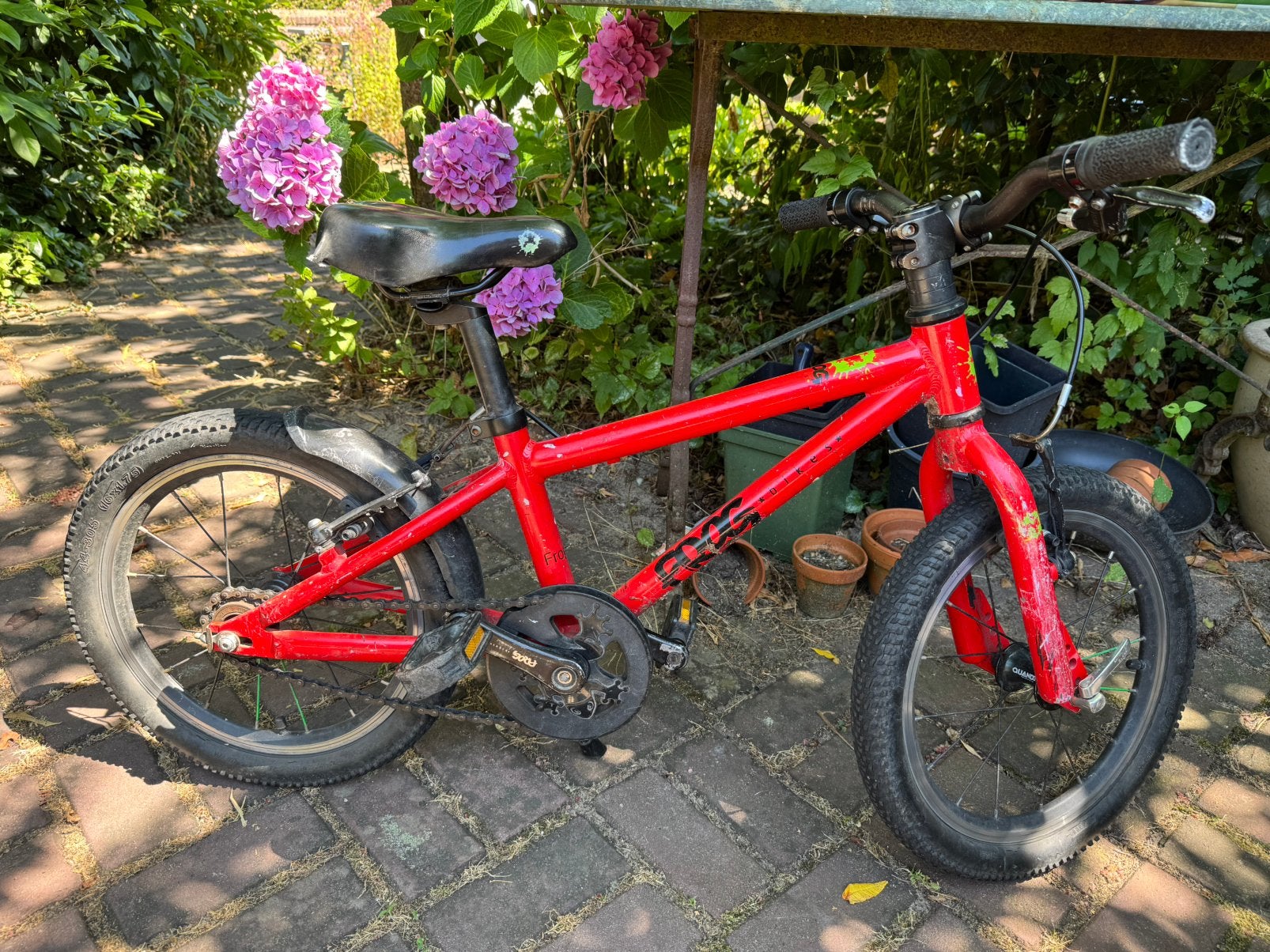 Frog bike 16 inch, Ophalen, Velgrem, Aluminium, 16 tot 20 inch