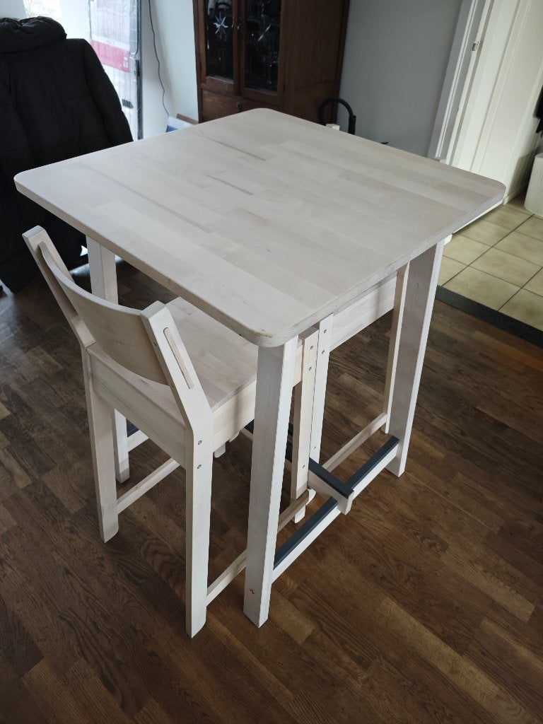 tafel stoelen ikea norraker, Ophalen, Zo goed als nieuw, Rechthoekig, 50 tot 100 cm