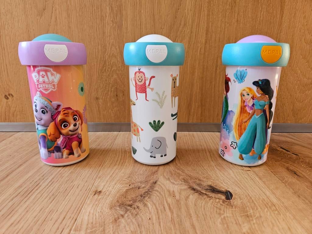 4x Nieuw: Mepal drinkbekers Paw Patrol, prinsessen, dieren, Ophalen of Verzenden, Nieuw