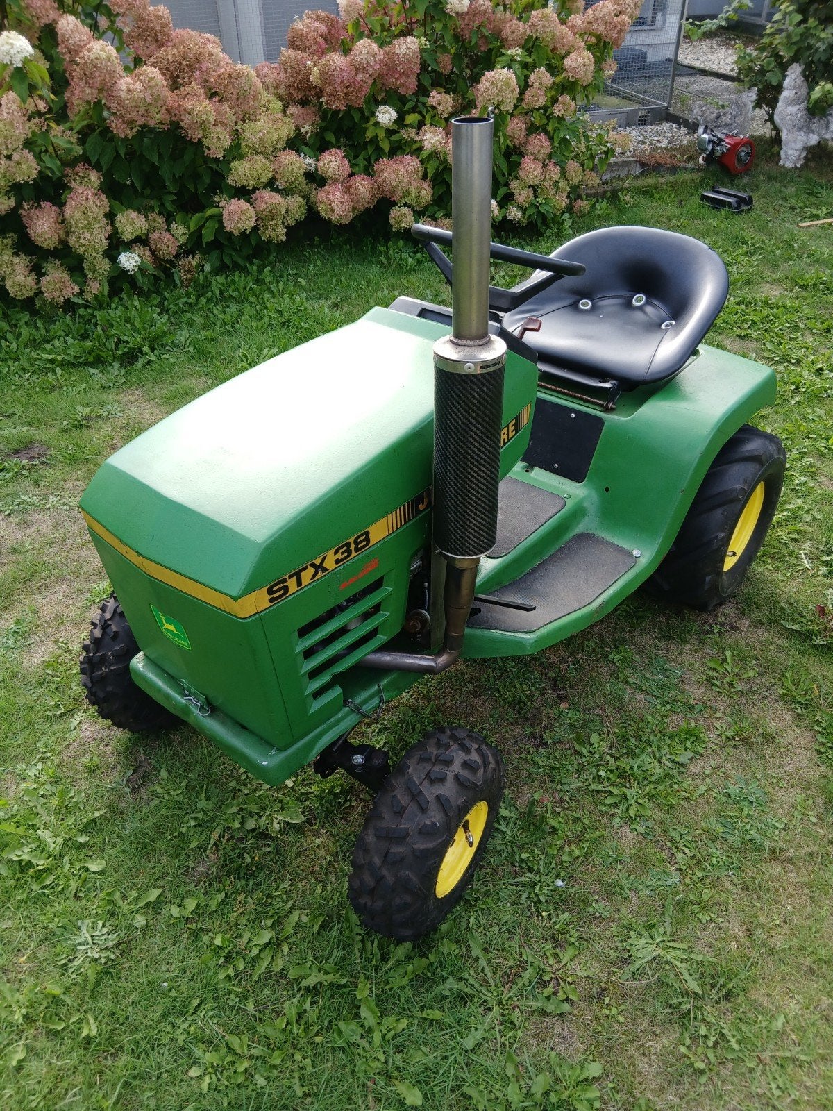 John Deere stx 38, Ophalen, Gebruikt, John Deere 12,5 PK