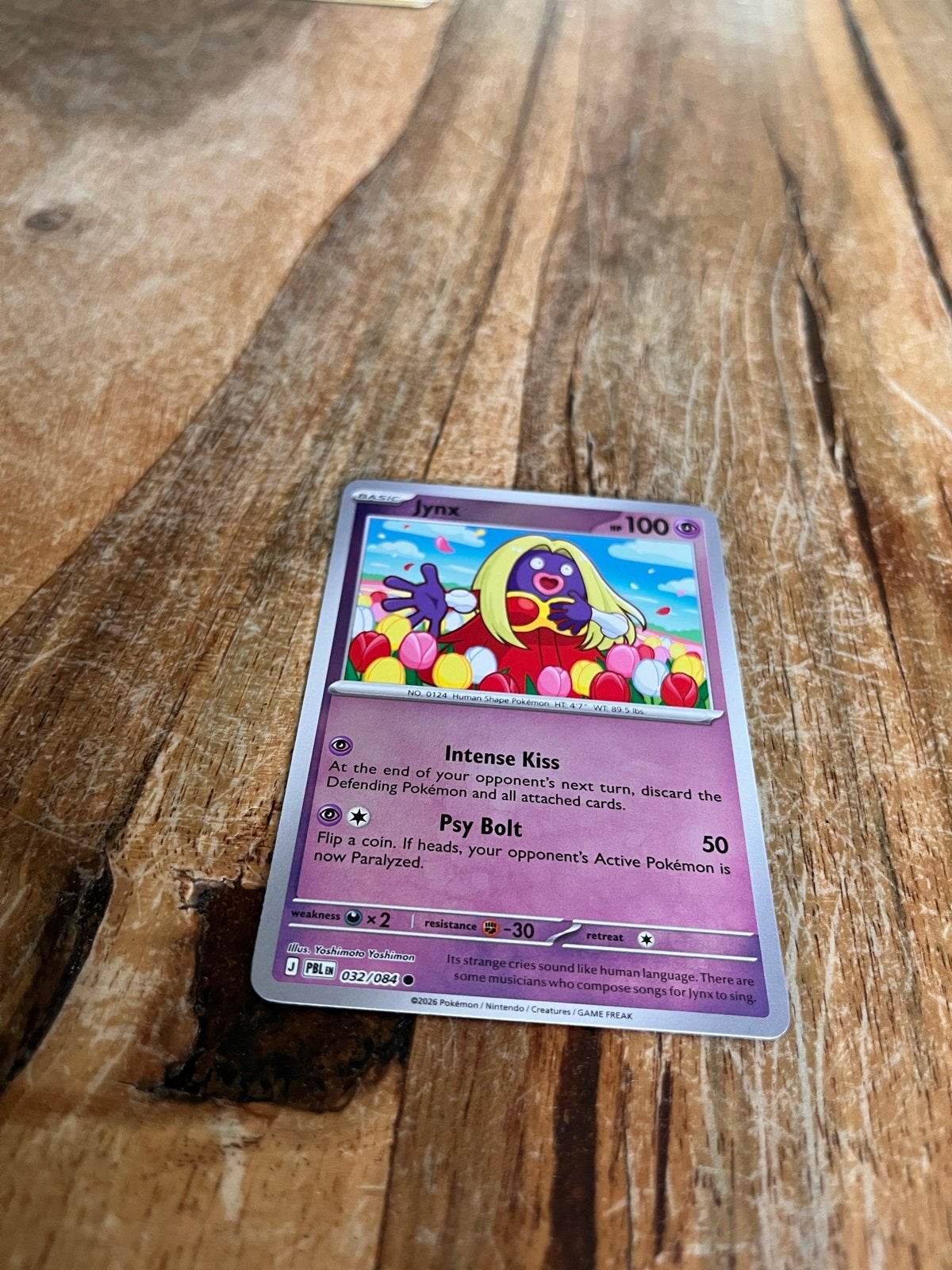 Jynx 032/084 Pokémon Kaart, Ophalen of Verzenden, Zo goed als nieuw, Losse kaart