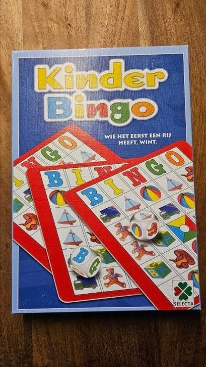 Kinder Bingo Junior, Drie of vier spelers, Ophalen of Verzenden, Zo goed als nieuw, Selecta