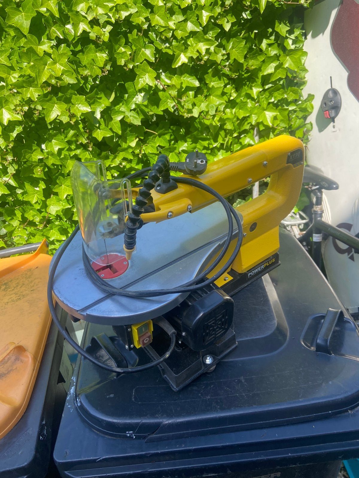 Powerplus X190 Figuurzaagmachine - weinig gebruikt, Ophalen of Verzenden, Zo goed als nieuw, 30 tot 70 mm, Figuurzaag