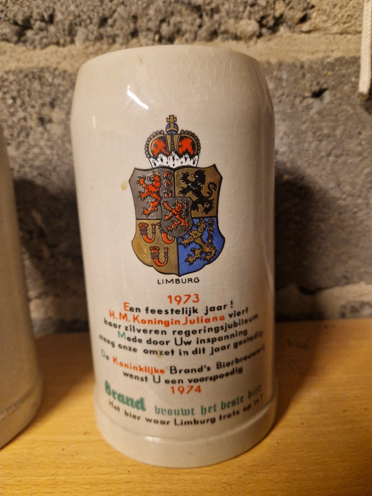 Vintage Brand Bier Pul - Juliana Regeringsjubileum 1973, Ophalen