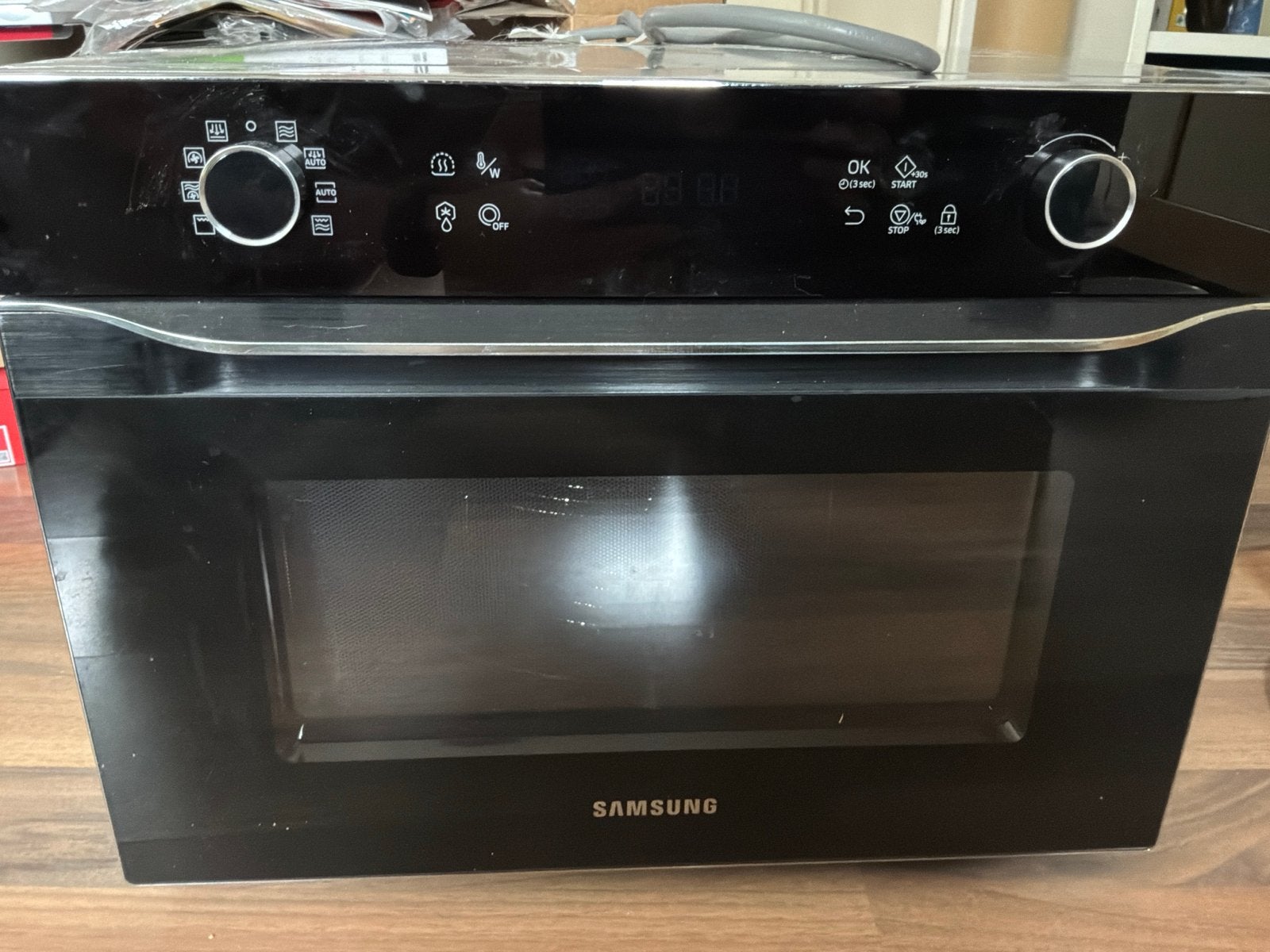 Samsung Combimagnetron MC35J808 - Gebruikt, Witgoed en Apparatuur, Magnetrons, Ophalen, Combimagnetron, Gebruikt, Draaiplateau