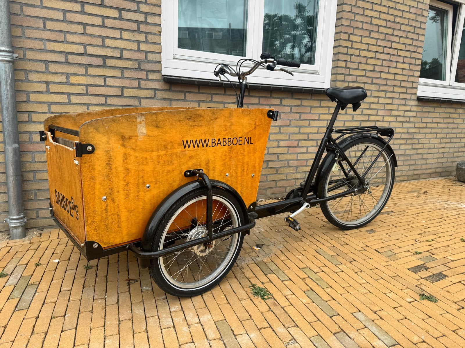Babboe bakfiets met 5 versnellingen, 4 kinderen of meer, Gebruikt, Trommelrem, Ophalen