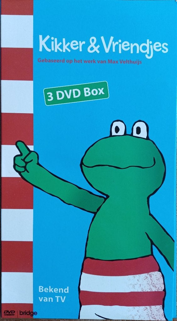 2+1 GRATIS! DVD Kikker en vriendjes - 3 DVD box, Alle leeftijden, Ophalen of Verzenden, Zo goed als nieuw, Educatief
