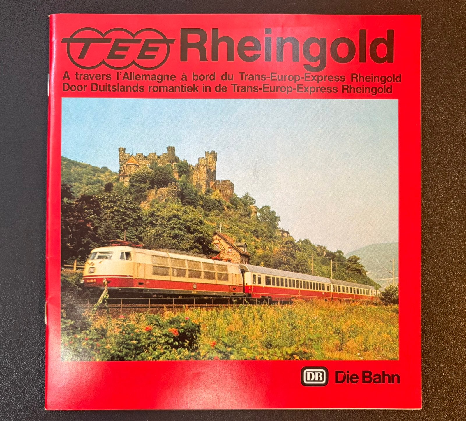 Brochure ‘Trans-Europ-Express Rheingold’ (1984), Ophalen of Verzenden, Zo goed als nieuw, Trein, Boek of Tijdschrift