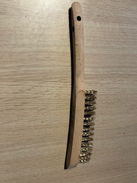 Nr.330: Messing borstel voor het schoonmaken van de grill, Tuin en Terras, Barbecue-accessoires, Ophalen of Verzenden, Nieuw