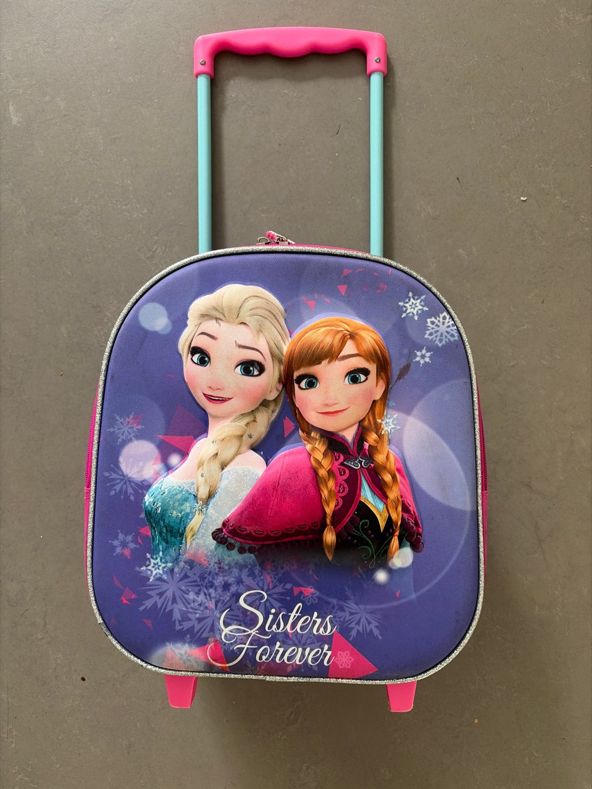 Frozen Trolley Koffer - Elsa & Anna 'Sisters Forever', Ophalen of Verzenden, Gebruikt, Paars, Softcase
