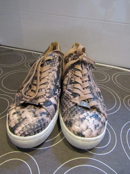 G864 Tom Tailor mt 39 sneakers nude grijs animal print goud, Kleding | Dames, Verzenden, Tom Tailor, Grijs, Sneakers of Gympen