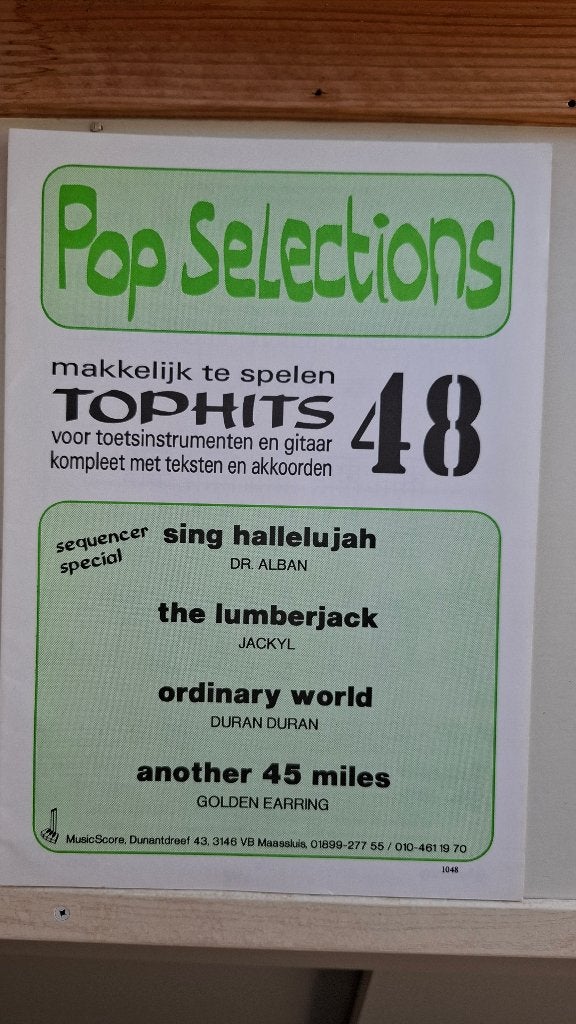 Pop Selections Tophits 48 - Toetsinstrumenten en Gitaar, Gebruikt, Ophalen of Verzenden, Thema, Keyboard