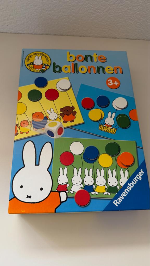Nijntje Bonte Ballonnen Spel van Ravensburger, Hobby en Vrije tijd, Gezelschapsspellen | Bordspellen, Een of twee spelers, Ophalen of Verzenden