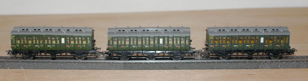 Marklin personen wagens 4004 3 stuks, Wisselstroom, Gebruikt, Wagon, Ophalen of Verzenden