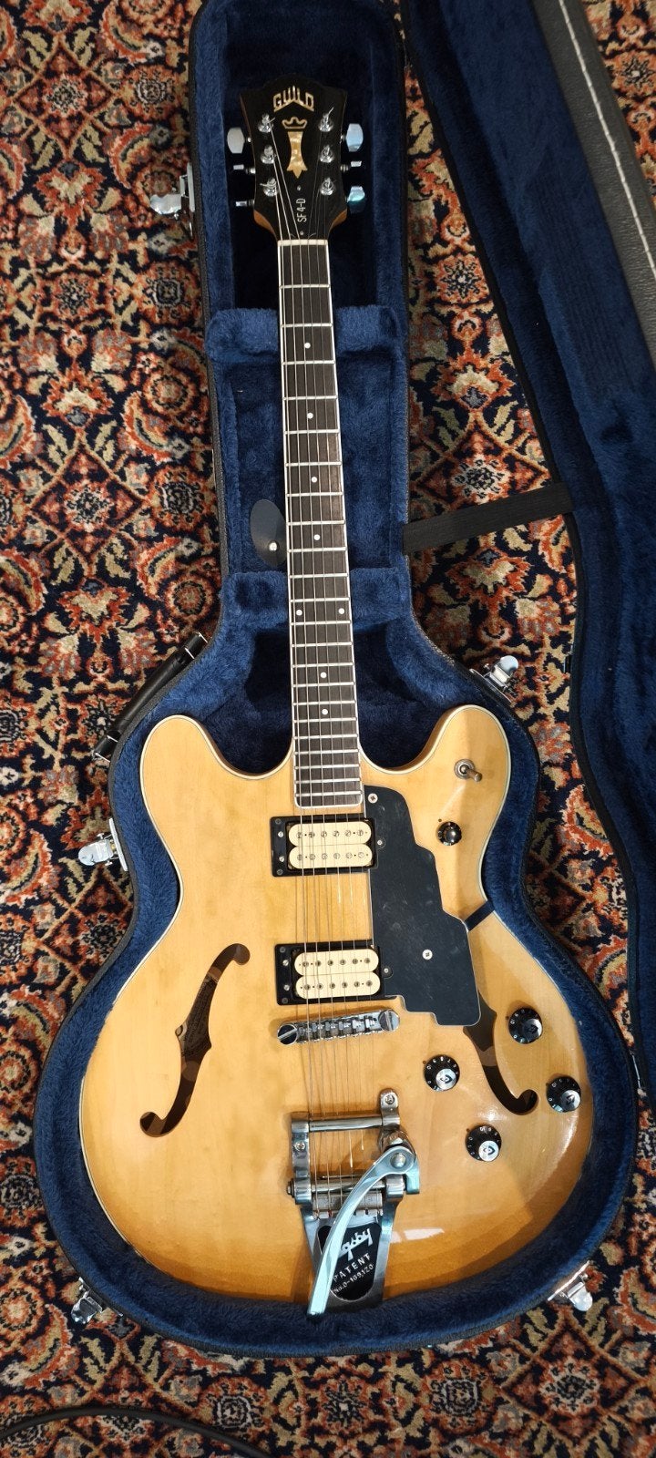 1981 Guild SF4-D Starfire IV - Blonde DiMarzio, Ophalen of Verzenden, Gebruikt, Solid body, Overige merken