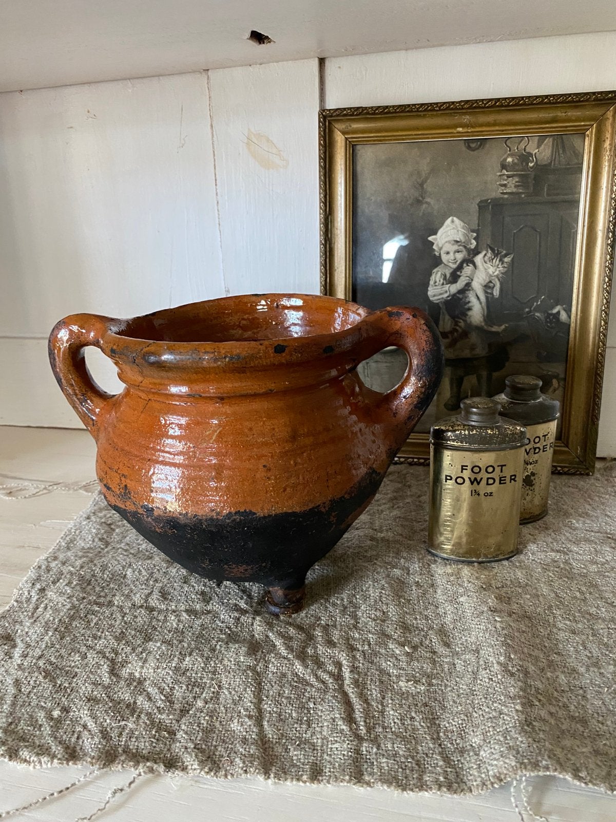 Antieke Nederlandse 17e eeuwse kookpot ( grape), Ophalen of Verzenden