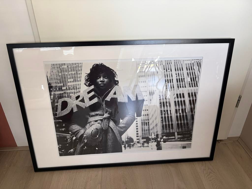 IKEA lijst met Naomi Campbell & Viktor & Rolf posters, Ophalen, Gebruikt, 50 tot 75 cm, 75 tot 100 cm