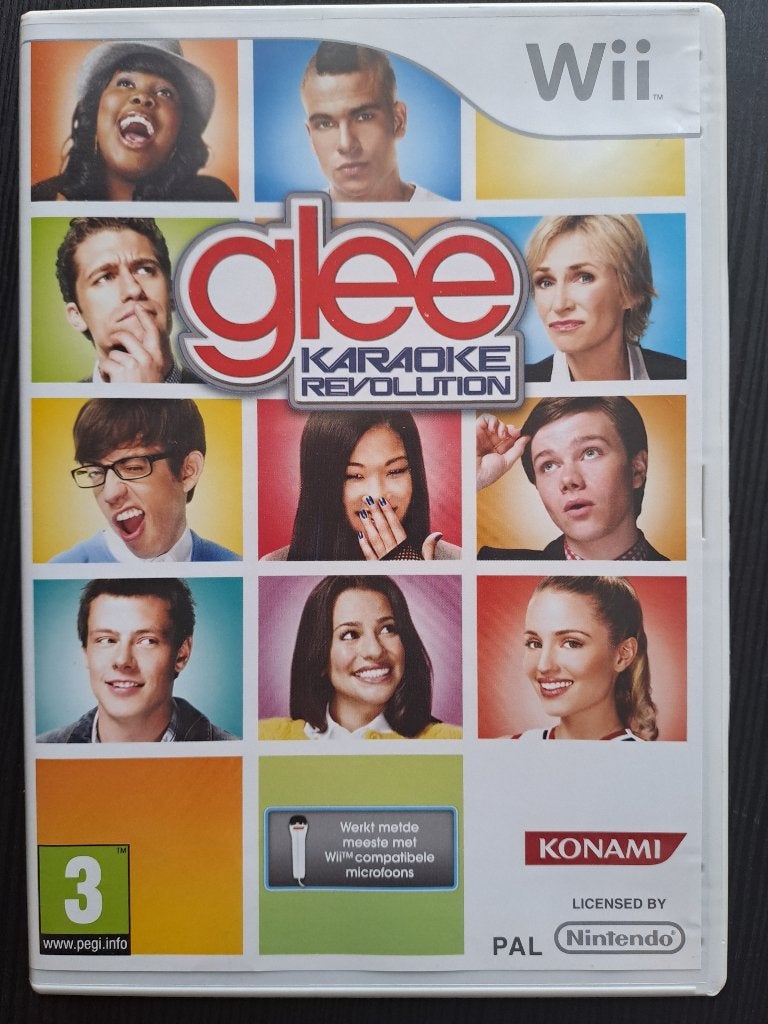 Wii spel - Glee karaoke - liedjes uit het eerste seizoen, Spelcomputers en Games, Muziek, 2 spelers, Ophalen of Verzenden, Zo goed als nieuw