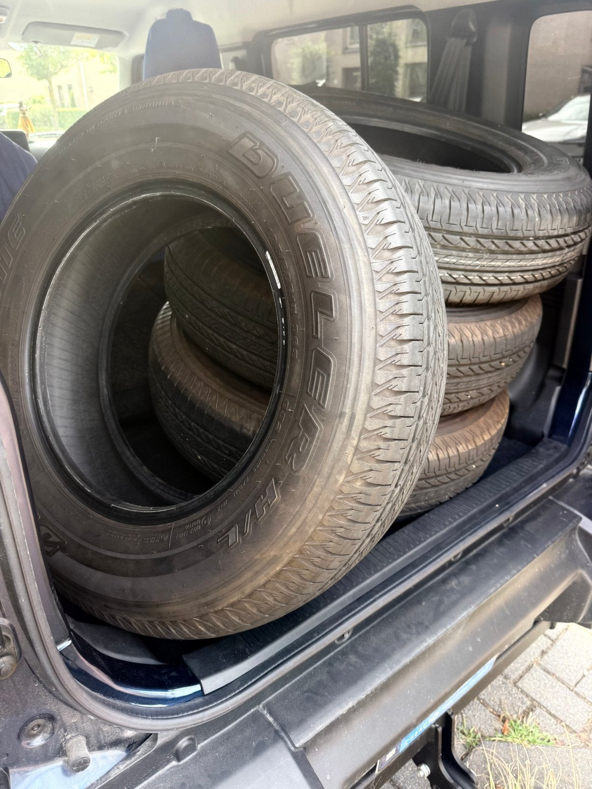 5 stuk Bridgestone Dueler Co H/L 195 V/80 R15 Suzuki Jimny, Auto-onderdelen, Banden en Velgen, Gebruikt, 15 inch, Ophalen of Verzenden