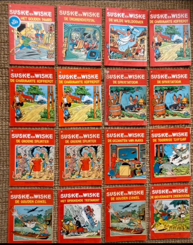 Suske en Wiske Stripboeken Collectie - 16 albums, Meerdere stripboeken, Ophalen, Gelezen