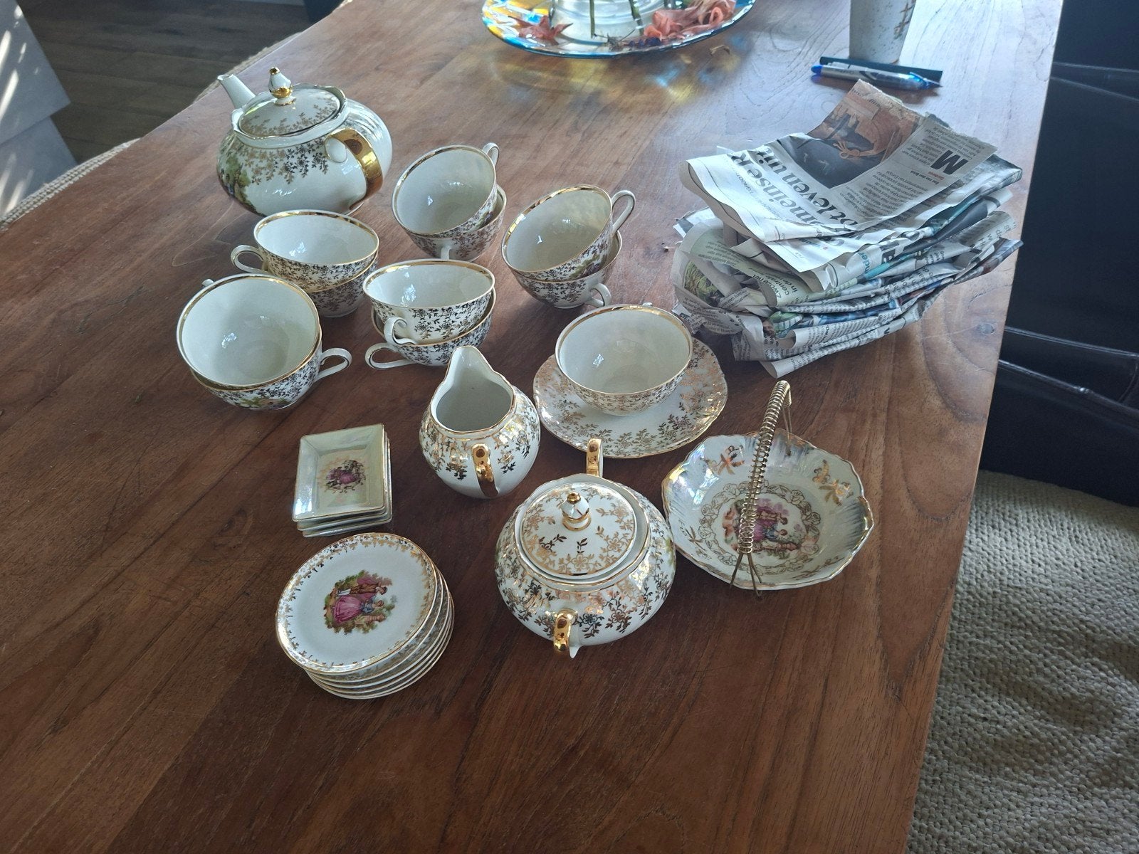 Vintage Winterling Bavaria Theeservies - Romantisch Decor, Antiek en Kunst, Ophalen of Verzenden