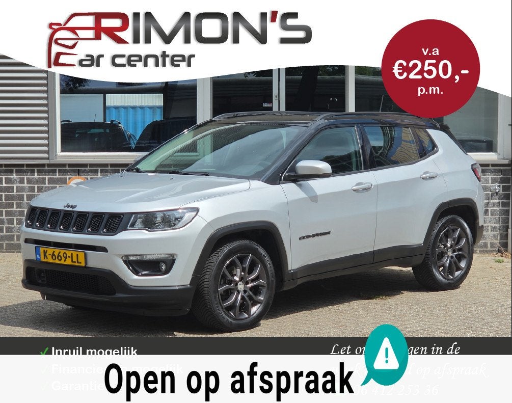 Jeep Compass 1.3T Night Eagle Liberty Edition Camera Carplay, Auto's, Voorwielaandrijving, Euro 6, 4 cilinders, Leder en Stof