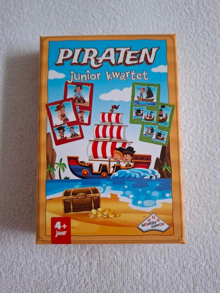 NIEUW! Piraten junior kwartet, Verzamelen, Speelkaarten, Jokers en Kwartetten, Ophalen of Verzenden, Nieuw, Kwartet(ten)