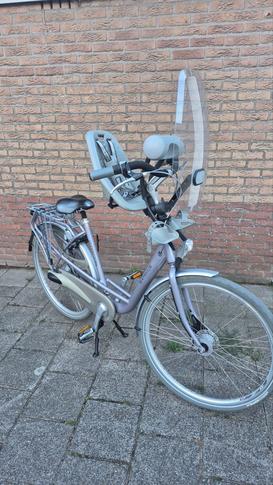 Batavus Mambo met kinderzitje, Ophalen, Versnellingen, Batavus, 53 tot 56 cm