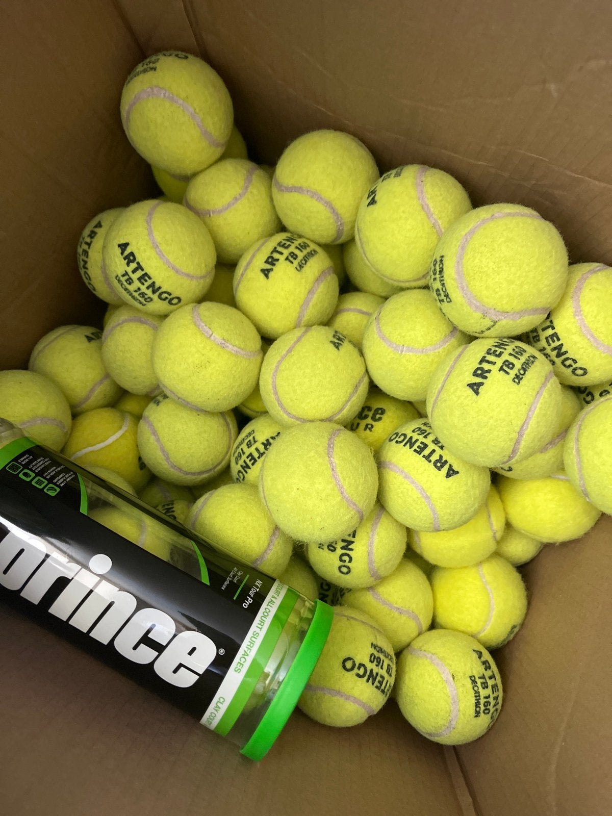 Gebruikte tennisballen (75+) - Ideaal hondenspeelgoed, Ophalen, Gebruikt, Ballen, Overige merken