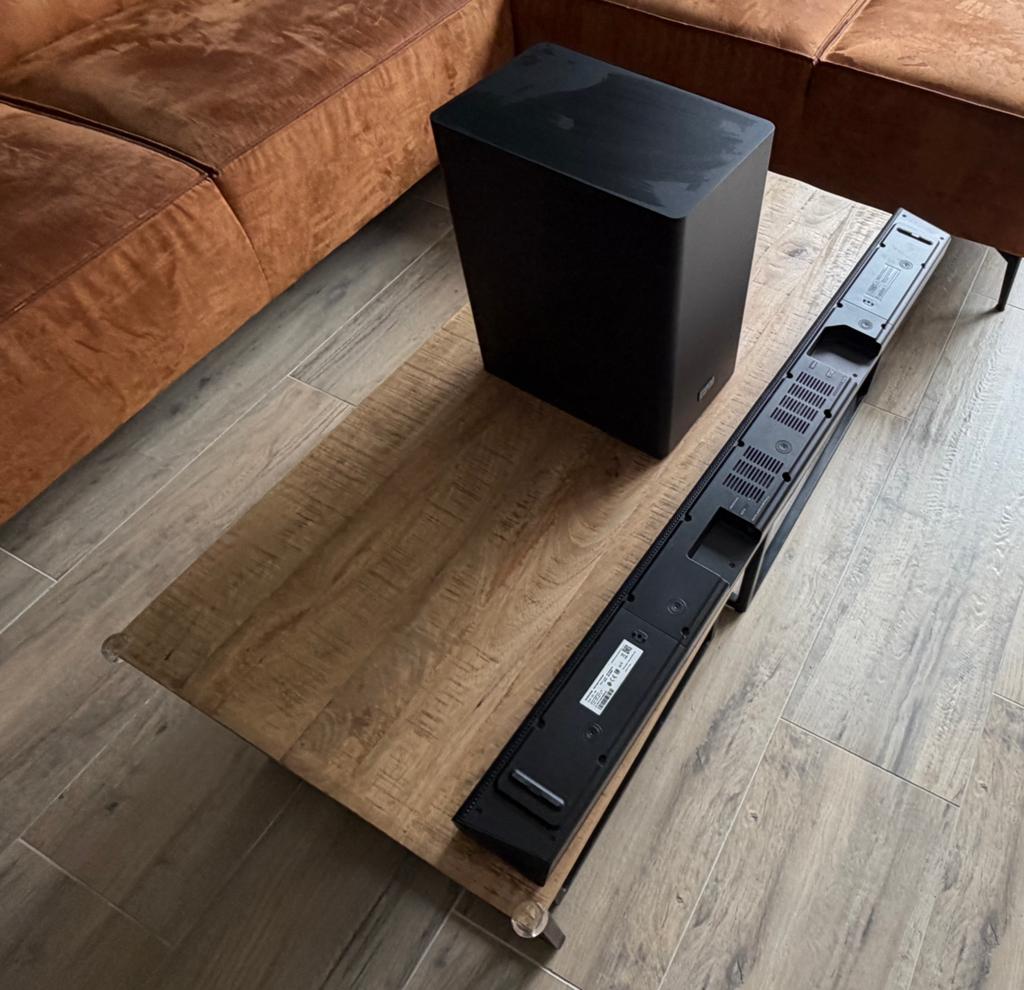 Samsung Harman Kardon HW-Q60R soundbar met subwoofer, Ophalen of Verzenden, Met externe subwoofer, Zo goed als nieuw