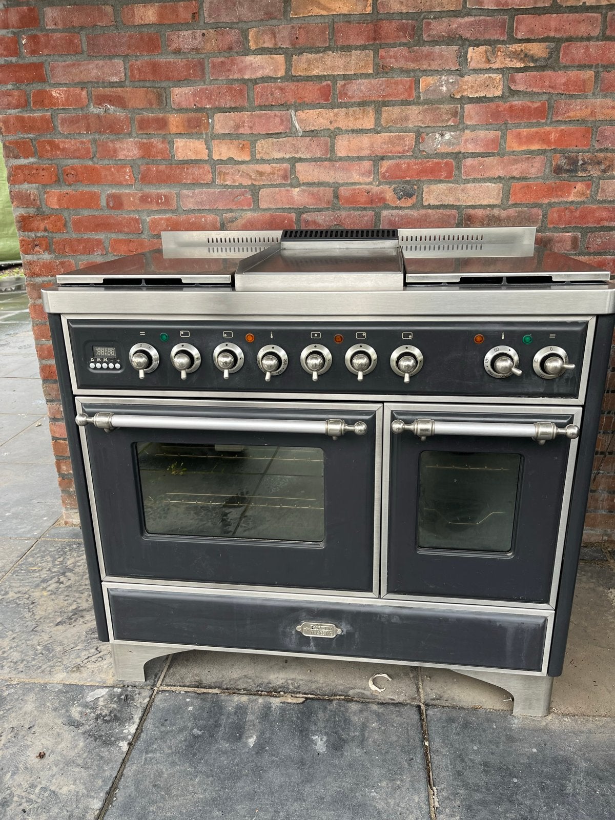 Boretti Majestic Gasfornuis met Dubbele Oven en Grillplaat, Ophalen, Gebruikt, 60 cm of meer, Grill