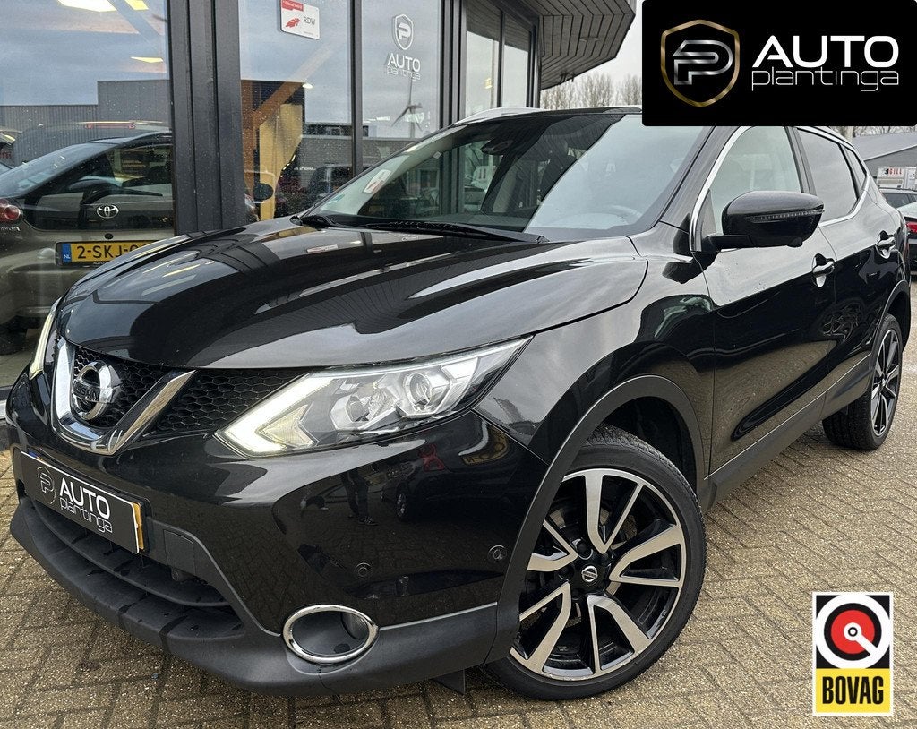 Nissan Qashqai 1.2 Luxe | AUTOMAAT | BOMVOL | Leer | Elektri, Auto's, Nissan, Gebruikt, 4 cilinders, 116 pk, Zwart