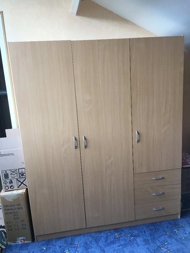 Twee kledingkasten, Huis en Inrichting, Gebruikt, Neutraal, hout, 50 tot 100 cm, 150 tot 200 cm