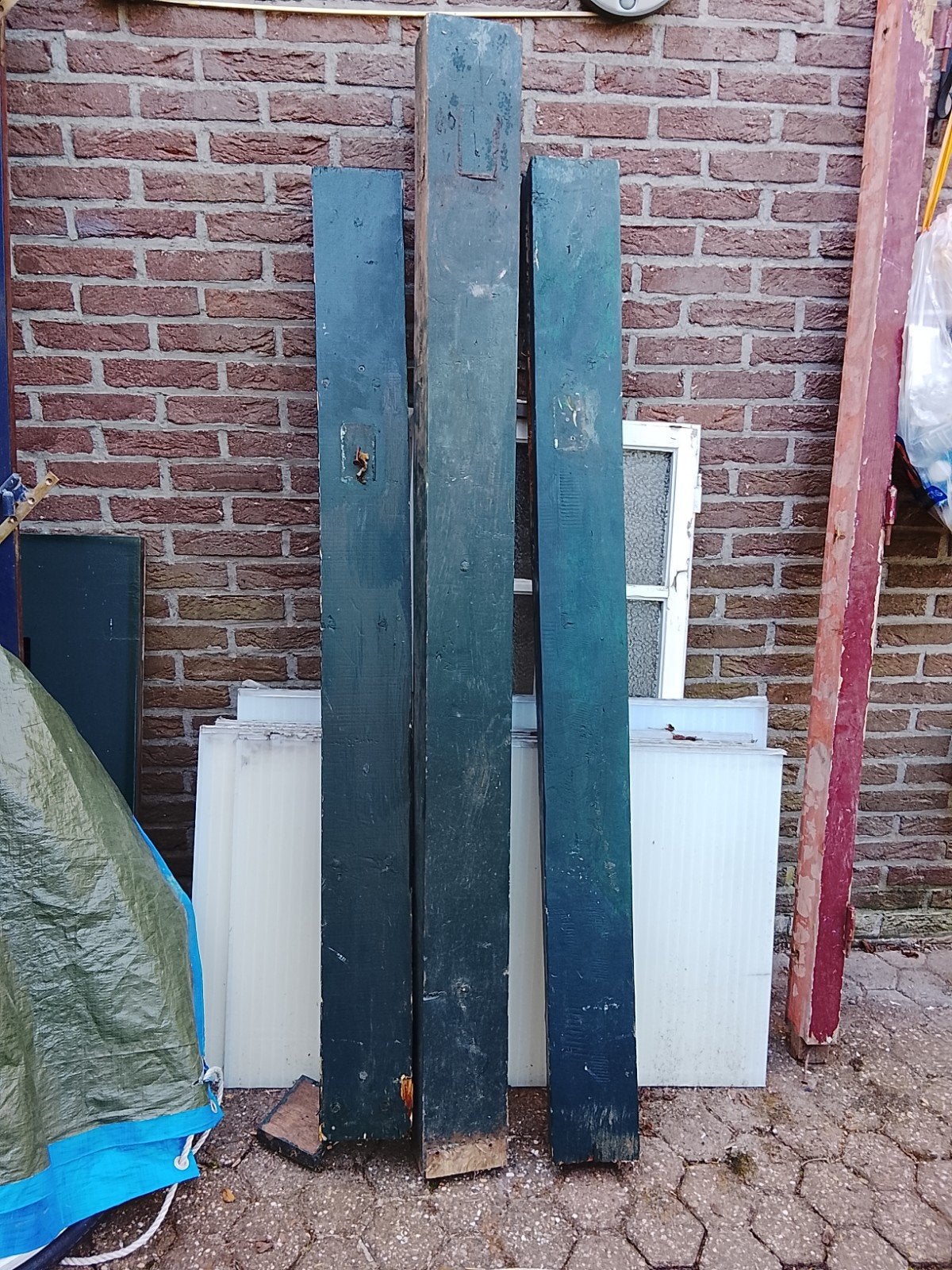 3x Tuinpaal - Gebruikt, Ophalen, Gebruikt, Minder dan 180 cm, Palen