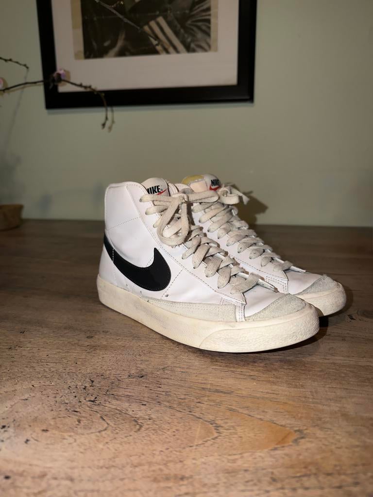Nike Blazer Mid '77 Vintage maat 38,5, Wit, Ophalen of Verzenden, Sneakers of Gympen, Gedragen