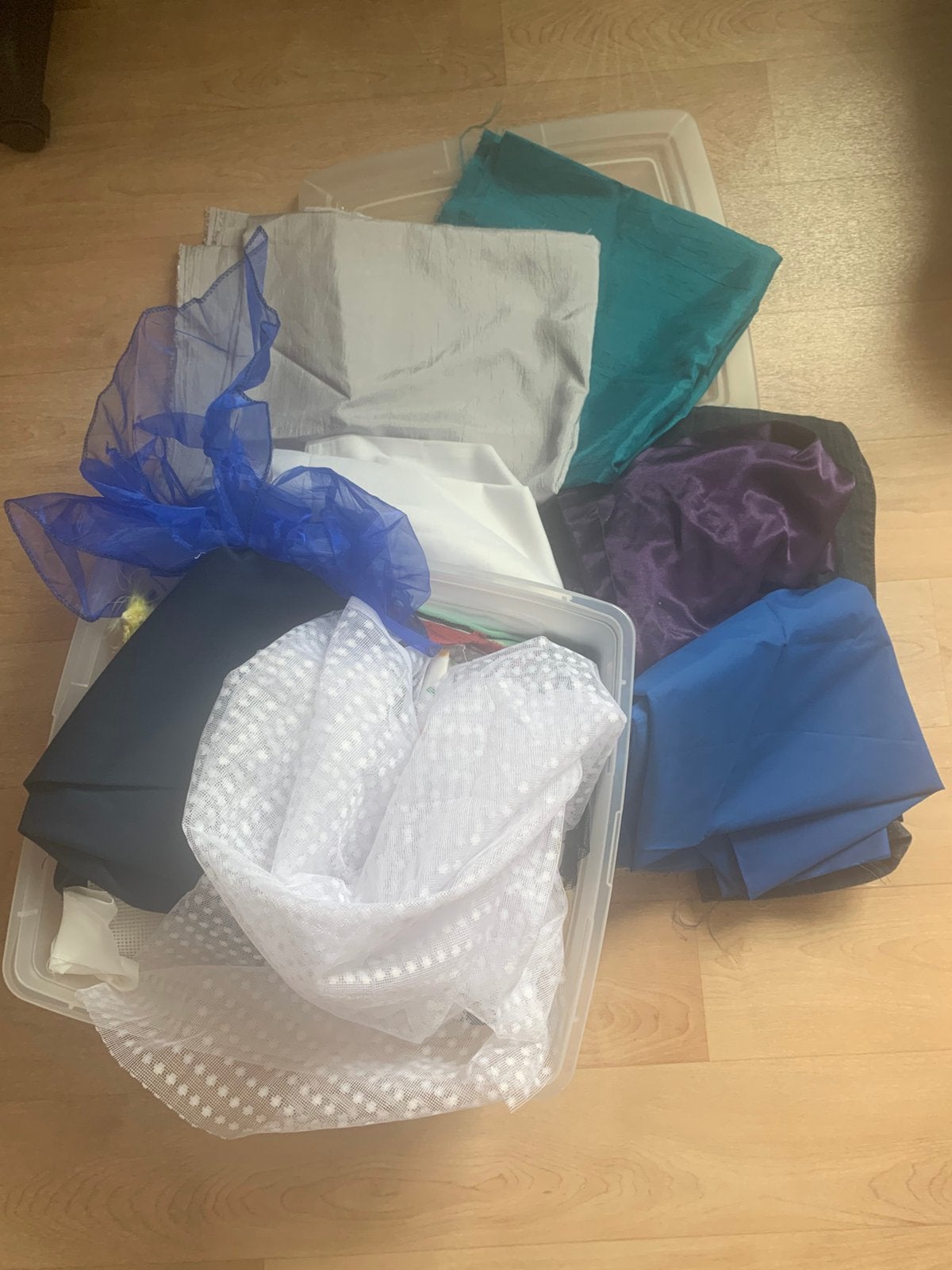 Box met stoffen, Ophalen, Gebruikt, Overige kleuren, 30 tot 120 cm