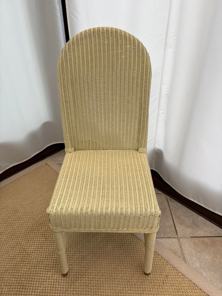 6 stoelen Lloyd Loom Collection, Huis en Inrichting, Stoelen, Ophalen, Zo goed als nieuw, Bruin