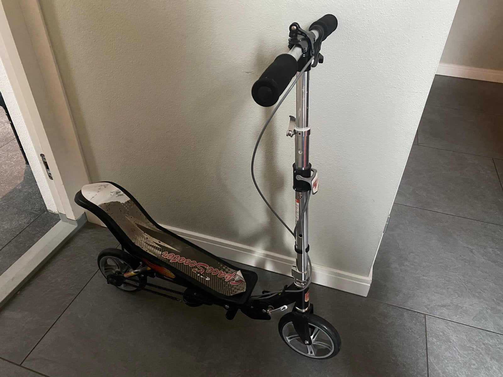 Space Scooter X580 (Zwart) - Goede staat!, Ophalen of Verzenden, Gebruikt, Gewone step