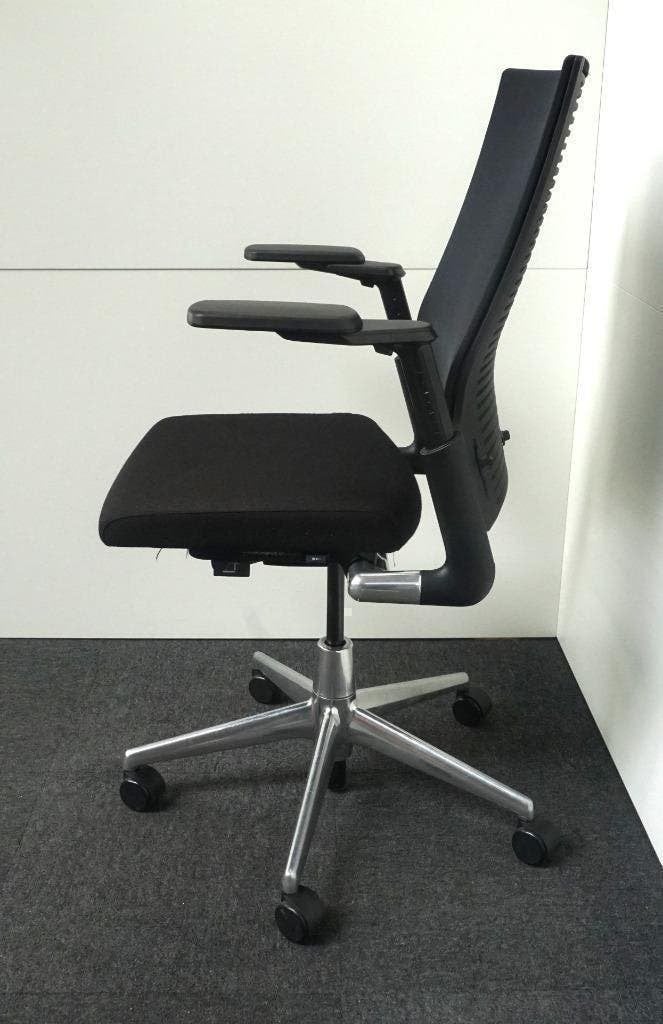 Ahrend 2020 Extra Verta bureaustoel Zwart/Chroom, Gebruikt, -, Zwart, -