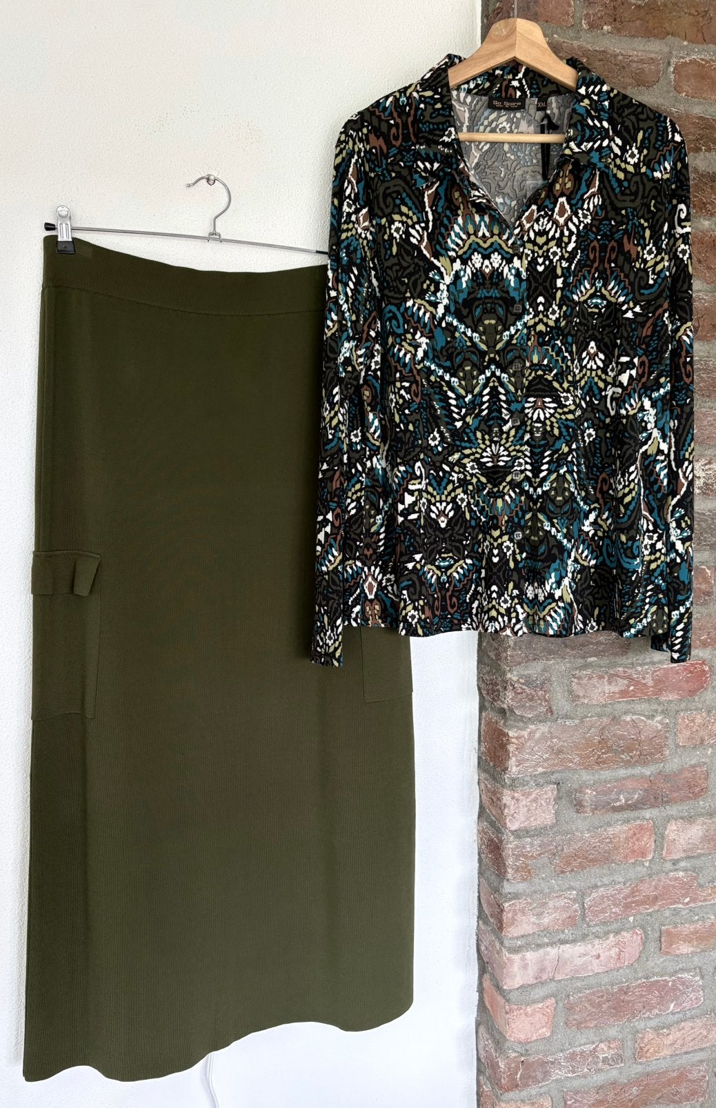 Norah lange rok maat 46 zgan, Kleding | Dames, Maat 46/48 (XL) of groter, Ophalen of Verzenden, Zo goed als nieuw, Onder de knie