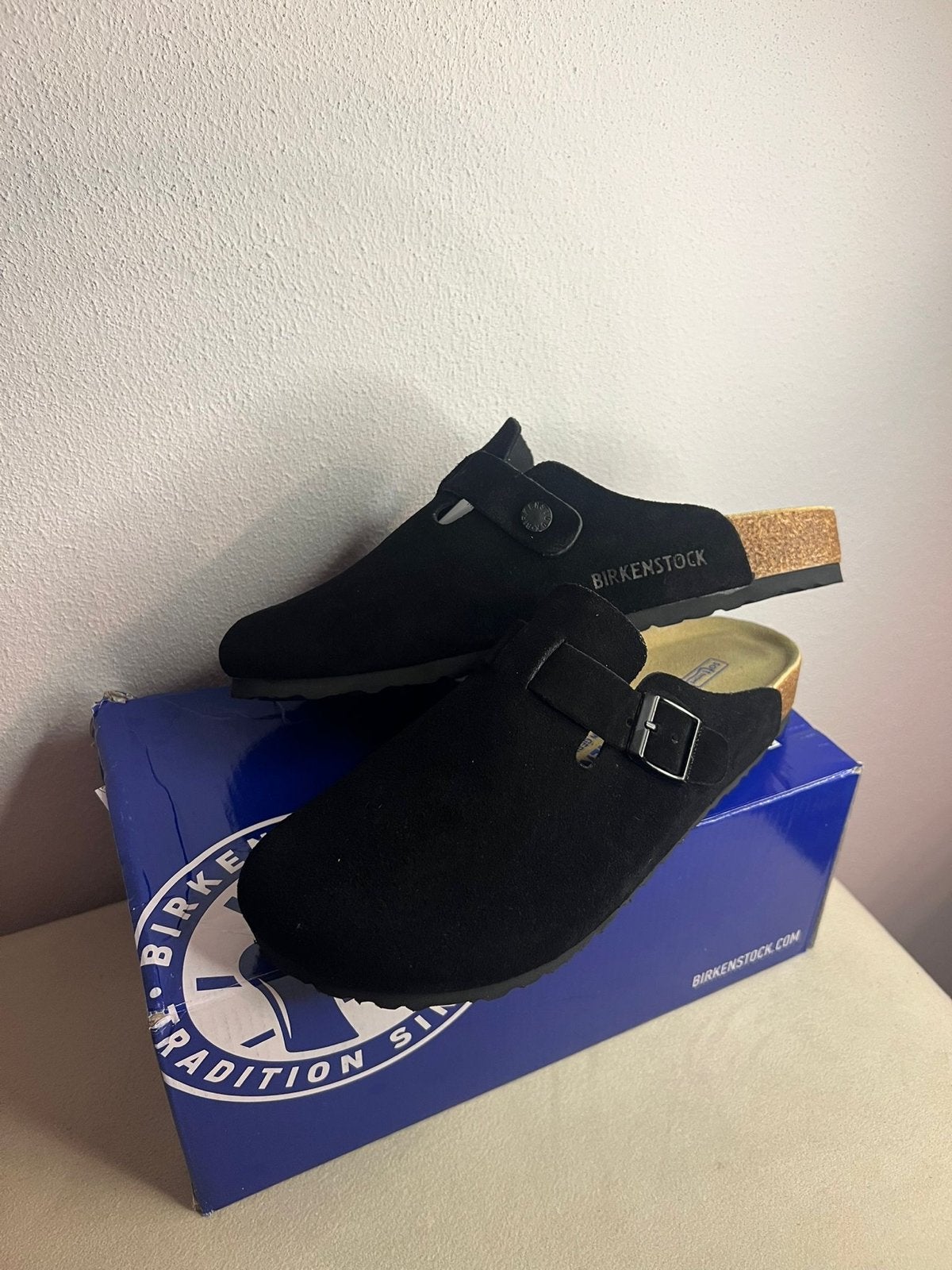 Zwarte Birkenstock Boston - Maten 39/40/41/44, Kleding | Dames, Schoenen, Ophalen of Verzenden, Nieuw, Zwart, Instappers