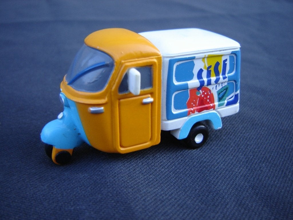 Ape vrachtautootje SiSi , schaal 1:43, Ophalen of Verzenden, Zo goed als nieuw, Auto, Overige merken