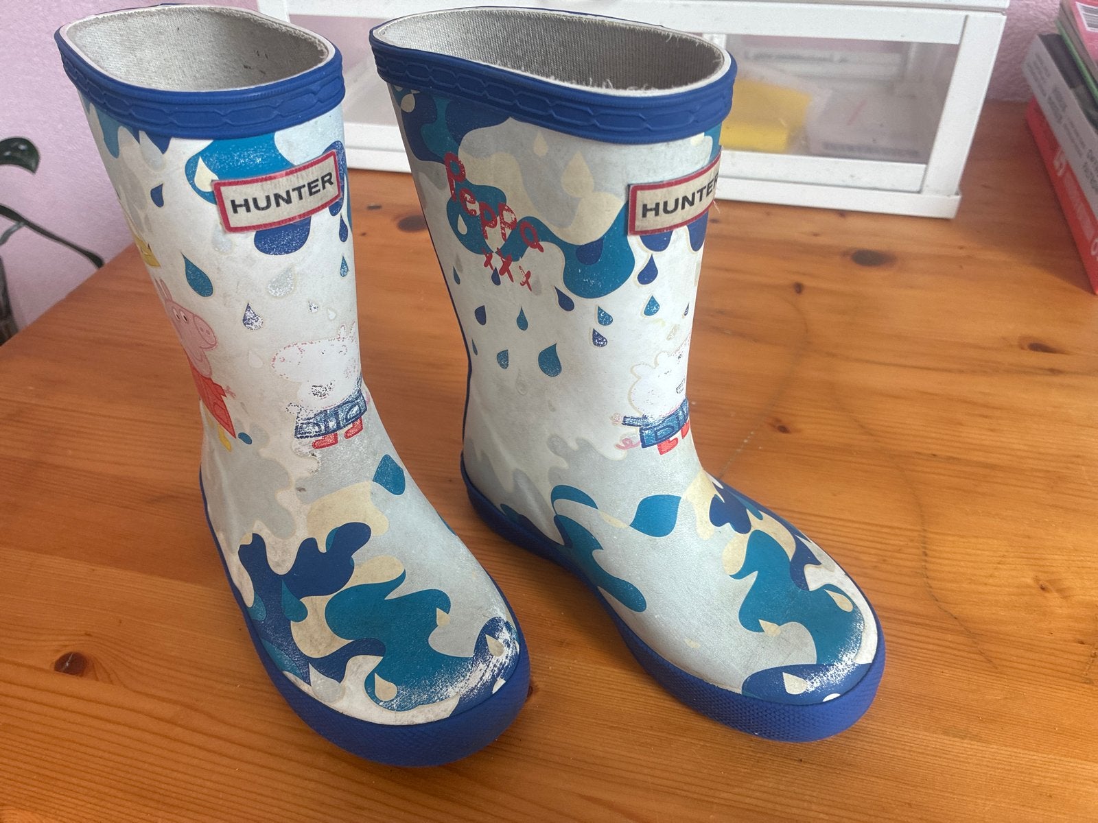 Hunter Peppa Pig regenlaarzen voor kinderen, Kinderen en Baby's, Ophalen of Verzenden, Gebruikt, Jongen of Meisje