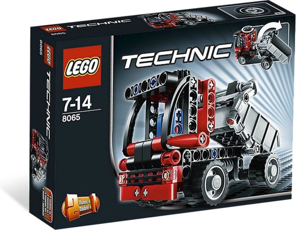 LEGO Technic set 8065 - Mini Container Truck (2 modellen)., Compleet, Gebruikt, Verzenden, Lego