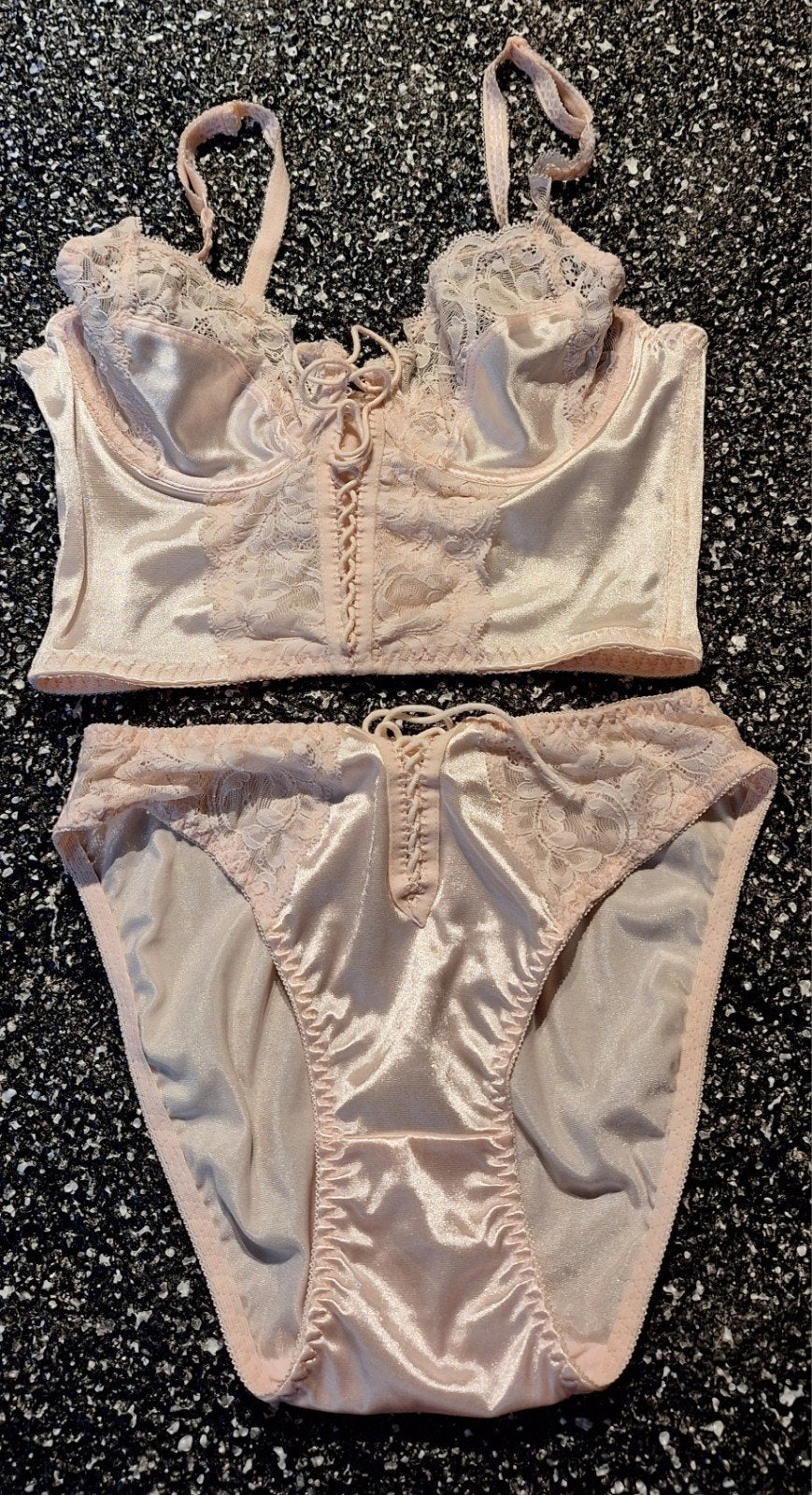 Sexy bloedmooi satijn-kanten setje, Verzenden, Wit, Setje